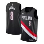 Men's Portland Trail Blazers AVDIJA #8 Black Swingman Jersey 2025/26 - Icon Edition - thejerseys