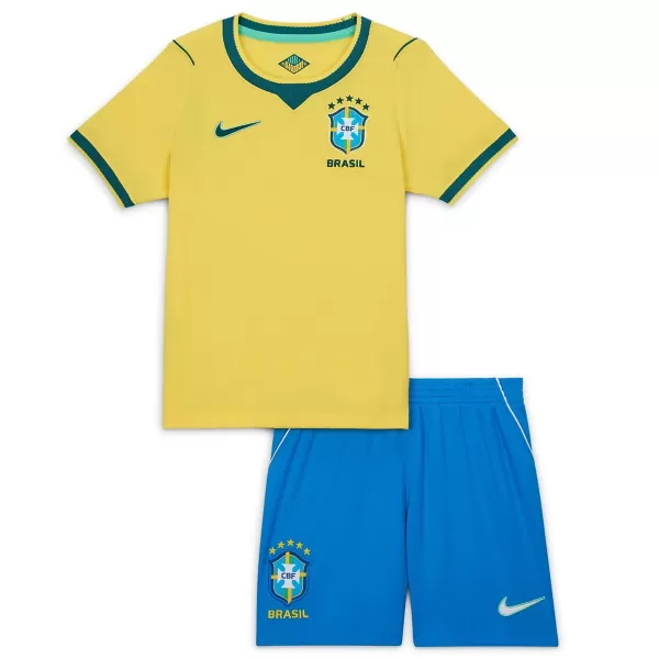 Kids Brazil Home Jersey Kit World Cup 2026 - thejerseys