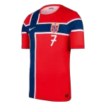 SØRLOTH #7 Norway Home Match Jersey Player Version World Cup 2026 - thejerseys