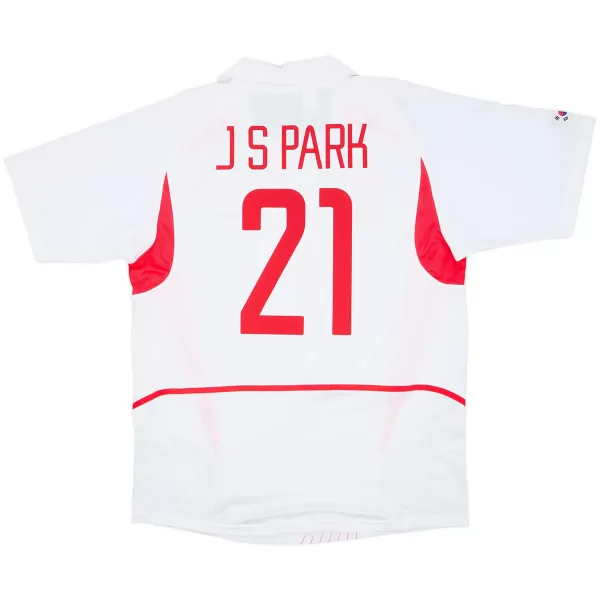 J S Park #21 Classic South Korea Away Jersey World Cup 2002 - thejerseys