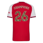 CHAMPIONS #26 Player Version Arsenal Premier League Champions Home Soccer Jersey 2026/27 Red - thejerseys