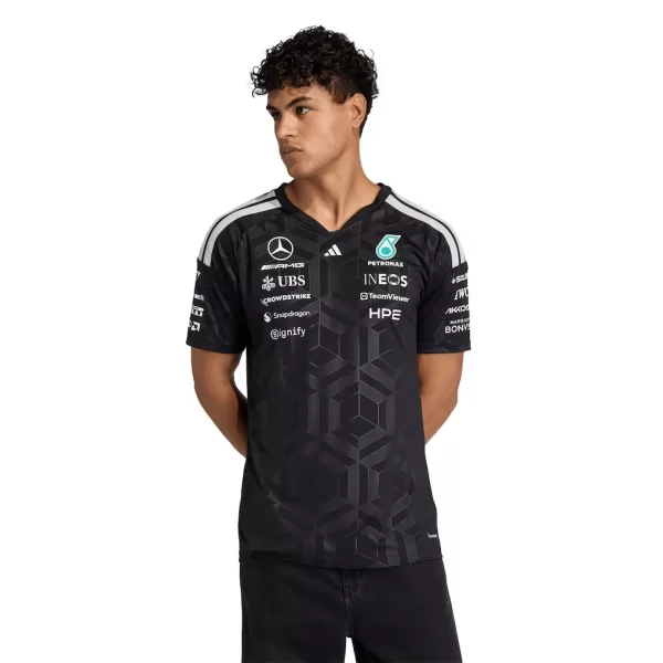 Mercedes AMG Petronas F1 Black Team Driver T-Shirt 2026 - thejerseys