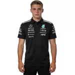 Mercedes AMG Petronas F1 Black Team Polo Shirt 2026 - thejerseys