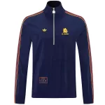 AS Roma 1/2 Zipper Windbreaker Jacket Navy 2026 - thejerseys