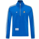 Real Madrid 1/2 Zipper Windbreaker Jacket Blue 2026 - thejerseys