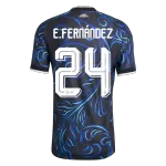 E. FERNÁNDEZ #24 Player Version Argentina Away Soccer Jersey World Cup 2026 Black - thejerseys