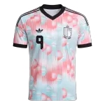 LUKAKU #9 Belgium Away Soccer Jersey World Cup 2026 Blue&Pink - thejerseys