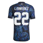 L. MARTÍNEZ #22 Player Version Argentina Away Soccer Jersey World Cup 2026 Black - thejerseys