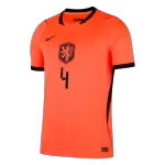 VIRGIL #4 Netherlands Home Soccer Jersey World Cup 2026 Orange - thejerseys