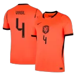 VIRGIL #4 Netherlands Home Soccer Jersey World Cup 2026 Orange - thejerseys