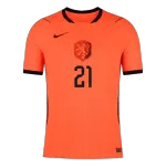 F.DE JONG #21 Player Version Netherlands Home Soccer Jersey World Cup 2026 Orange - thejerseys