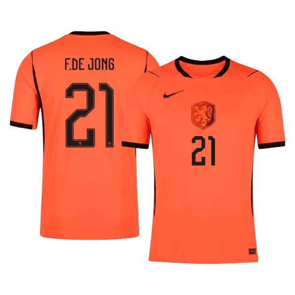 F.DE JONG #21 Player Version Netherlands Home Soccer Jersey World Cup 2026 Orange - thejerseys