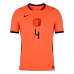 VIRGIL #4 Player Version Netherlands Home Soccer Jersey World Cup 2026 Orange - thejerseys