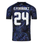 E. FERNÁNDEZ #24 Argentina Away Soccer Jersey World Cup 2026 Black - thejerseys