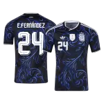 E. FERNÁNDEZ #24 Argentina Away Soccer Jersey World Cup 2026 Black - thejerseys