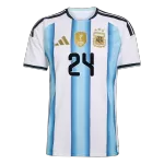E. FERNÁNDEZ #24 Argentina Home Soccer Jersey World Cup 2026 Blue&White - thejerseys