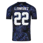 L. MARTÍNEZ #22 Argentina Away Soccer Jersey World Cup 2026 Black - thejerseys