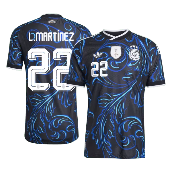 L. MARTÍNEZ #22 Player Version Argentina Away Soccer Jersey World Cup 2026 Black - thejerseys