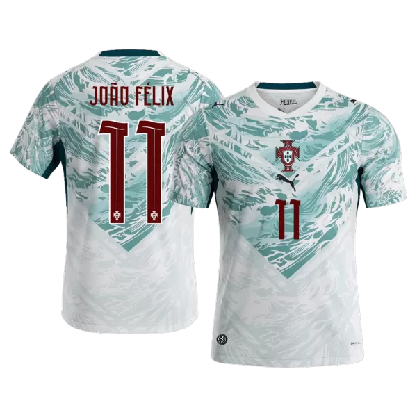 JOÃO FÉLIX #11 Portugal Away Soccer Jersey World Cup 2026 White&Green - thejerseys