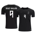 BRAUT HAALAND #9 Norway Away Soccer Jersey World Cup 2026 Black - thejerseys
