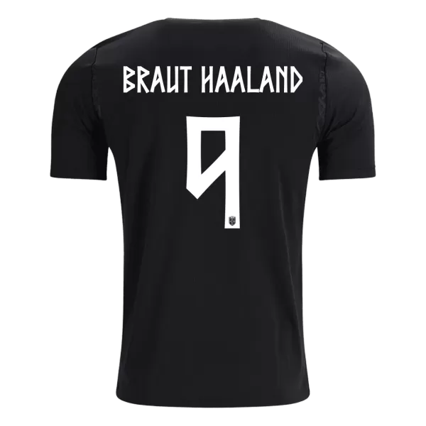 BRAUT HAALAND #9 Norway Away Soccer Jersey World Cup 2026 Black - thejerseys