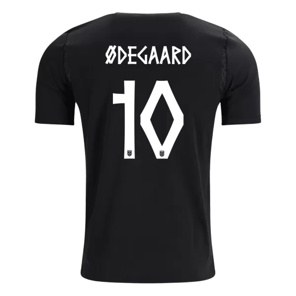 ØDEGAARD #10 Norway Away Soccer Jersey World Cup 2026 Black - thejerseys