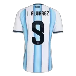 J.ALVAREZ #9 Argentina Home Match Jersey Player Version World Cup 2026 - thejerseys