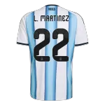 L.MARTINEZ #22 Argentina Home Jersey World Cup 2026 - [Super Quality] - thejerseys