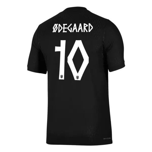 ØDEGAARD #10 Player Version Norway Away Soccer Jersey World Cup 2026 Black - thejerseys
