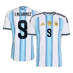 J.ALVAREZ #9 Argentina Home Match Jersey Player Version World Cup 2026 - thejerseys