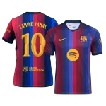 LAMINE YAMAL#10 Men Fan 26/27 Barcelona Home Soccer Jersey Short Sleeve Blue&Garnet - UCL - thejerseys