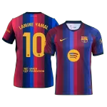LAMINE YAMAL #10 Men Fan 26/27 Barcelona Home Soccer Jersey Short Sleeve Blue&Garnet - thejerseys