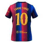 LAMINE YAMAL#10 Men Fan 26/27 Barcelona Home Soccer Jersey Short Sleeve Blue&Garnet - UCL - thejerseys