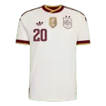 PEDRI #20 Player Version Spain Champion Edition Away Soccer Jersey World Cup 2026 White - thejerseys