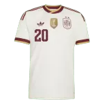 PEDRI #20 Spain Champion Edition Away Soccer Jersey World Cup 2026 White - thejerseys