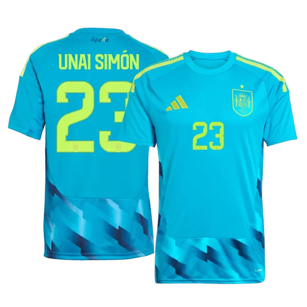 UNAI SIMÓN #23 Spain Goalkeeper Soccer Jersey World Cup 2026 Blue - thejerseys