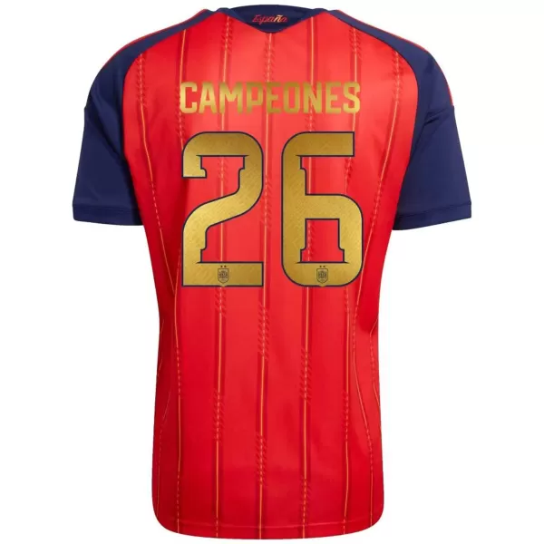 CAMPEONES #26 Spain 2026 World Cup Winners 2 Star Home Jersey - thejerseys
