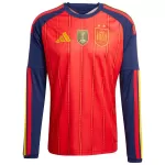 Spain 2026 World Cup Winners 2 Star Home Long Sleeve Jersey - thejerseys