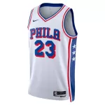 Men's Philadelphia 76ers Lebron James #23 White Swingman Jersey - Association Edition - thejerseys