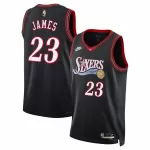 Men's Philadelphia 76ers Lebron James #23 Black Swingman Jersey - Classic Edition - thejerseys