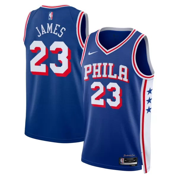 Men's Philadelphia 76ers Lebron James #23 Royal Swingman Jersey - Icon Edition - thejerseys