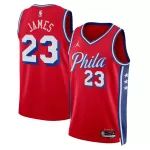 Men's Philadelphia 76ers Lebron James #23 Red Swingman Jersey - Statement Edition - thejerseys