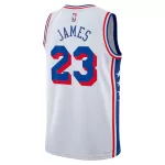 Men's Philadelphia 76ers Lebron James #23 White Swingman Jersey - Association Edition - thejerseys
