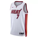 Men's Miami Heat Giannis Antetokounmpo #7 White Swingman Jersey - Association Edition - thejerseys