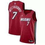 Men's Miami Heat Giannis Antetokounmpo #7 Red Swingman Jersey - Statement Edition - thejerseys