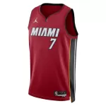 Men's Miami Heat Giannis Antetokounmpo #7 Red Swingman Jersey - Statement Edition - thejerseys