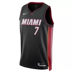Men's Miami Heat Giannis Antetokounmpo #7 Black Swingman Jersey - Icon Edition - thejerseys