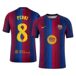 PEDRI #8 Men Player Version Barcelona Home Soccer Jersey 2026/27 Red&Blue - UCL - thejerseys
