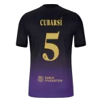 CUBARSÍ #5 Player Version Barcelona x Kobe Bryant Away Soccer Jersey 2026/27 Black/Purple - UCL - thejerseys