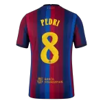 PEDRI #8 Men Player Version Barcelona Home Soccer Jersey 2026/27 Red&Blue - UCL - thejerseys